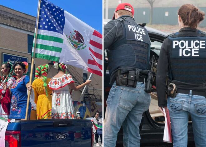 La estrategia “anti ICE” en el desfile en Pilsen por el Día de la Independencia de México: “La gente tiene miedo”