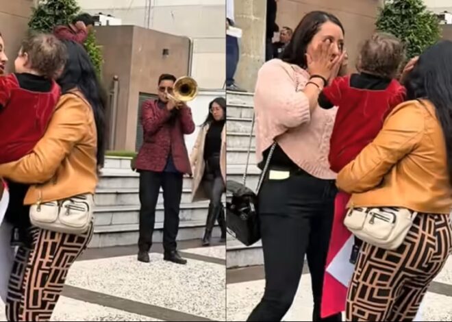 México: una mujer contrató una banda para celebrar su divorcio a las afueras de un tribunal: “Mi hermana, mi mamá y mi bebé, felices” México: una mujer contrató una banda para celebrar su divorcio a las afueras de un tribunal: “Mi hermana, mi mamá y mi bebé, felices”