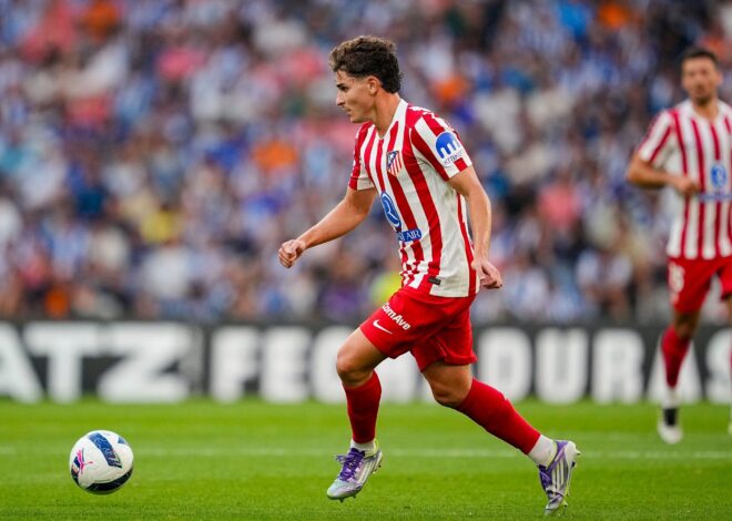Julián Álvarez en Atlético de Madrid vs. Rayo Vallecano, por la Liga de España Julián Álvarez en Atlético de Madrid vs. Rayo Vallecano, por la Liga de España