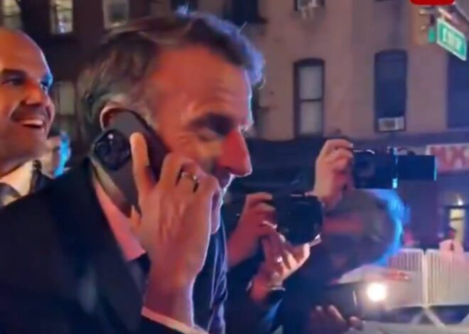 Video | La policía de Nueva York bloqueó a Macron para dejar pasar a Trump: así reaccionó el francés