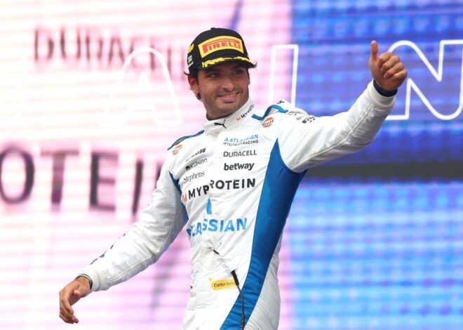 Sainz y el podio en Bakú de un fin de semana perfecto: "El mejor de mi carrera"