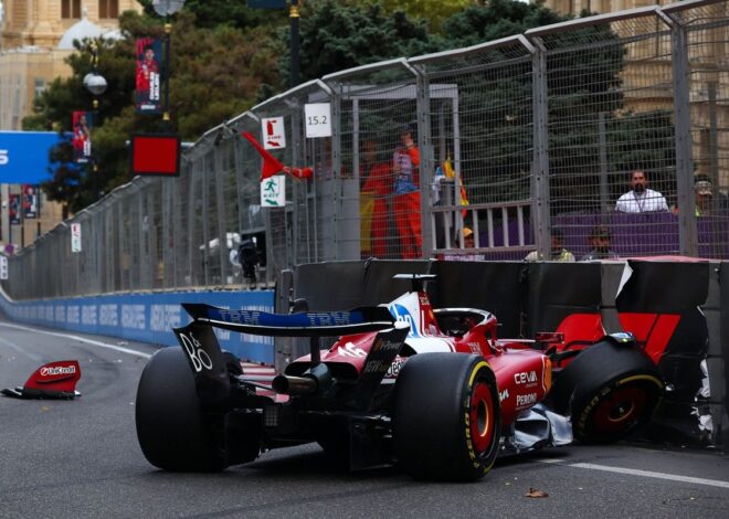 Cómo la clasificación en Azerbaiyán batió el récord de banderas rojas en F1 Cómo la clasificación en Azerbaiyán batió el récord de banderas rojas en F1