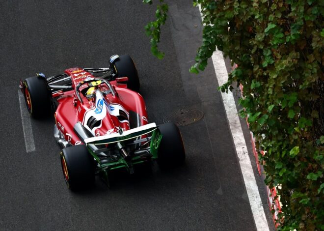 F1 GP Bakú 2025: Hamilton lidera un 1-2 de Ferrari en la FP2, Colapinto en 20