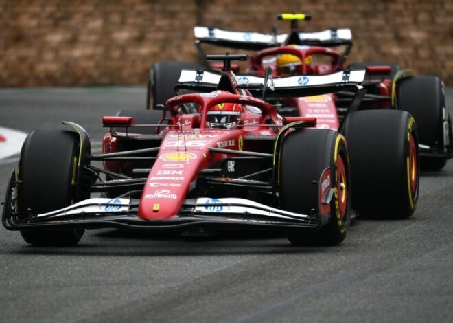 Hamilton ignora órdenes de Ferrari en Bakú, Leclerc respode: "Que disfrute el 8°" Hamilton ignora órdenes de Ferrari en Bakú, Leclerc respode: "Que disfrute el 8°"