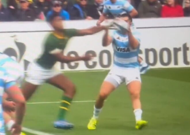 La jugada que protestaron los Pumas ante Sudáfrica y pudo haber cambiado el partido La jugada que protestaron los Pumas ante Sudáfrica y pudo haber cambiado el partido
