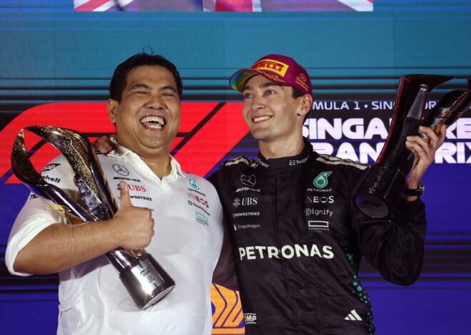 El CEO de Petronas se disculpa por participar en los festejos con champán en el podio de Singapur