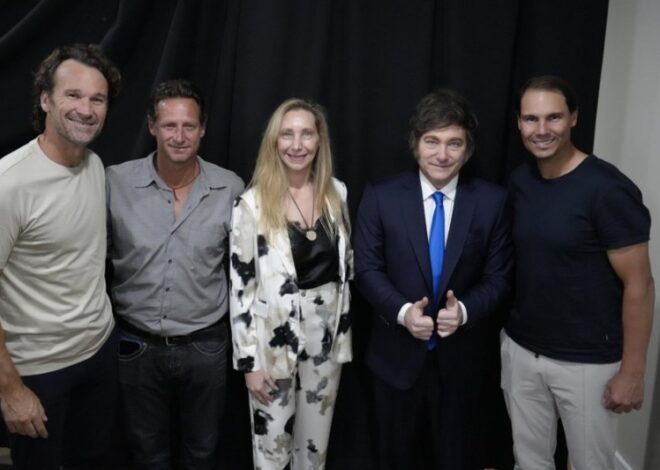Milei no consiguió la foto con Messi y se tuvo que arreglar con el español Nadal