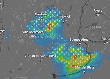 Hay alerta naranja y amarilla por tormentas y vientos para este martes 4 de noviembre: las provincias afectadas