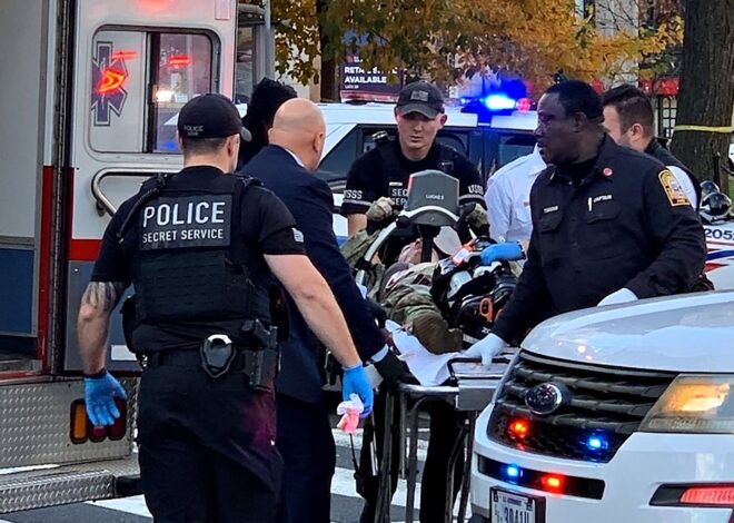 Balearon a dos soldados de la Guardia Nacional cerca de la Casa Blanca: un detenido Balearon a dos soldados de la Guardia Nacional cerca de la Casa Blanca: un detenido