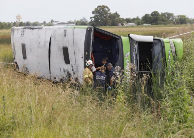 Murieron dos mujeres: la hipótesis preliminar sobre el violento despiste y vuelco de un ómnibus en la ruta 2