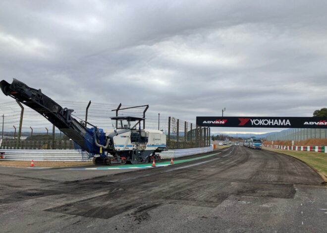 Suzuka reanuda los trabajos para completar el reasfaltado Suzuka reanuda los trabajos para completar el reasfaltado