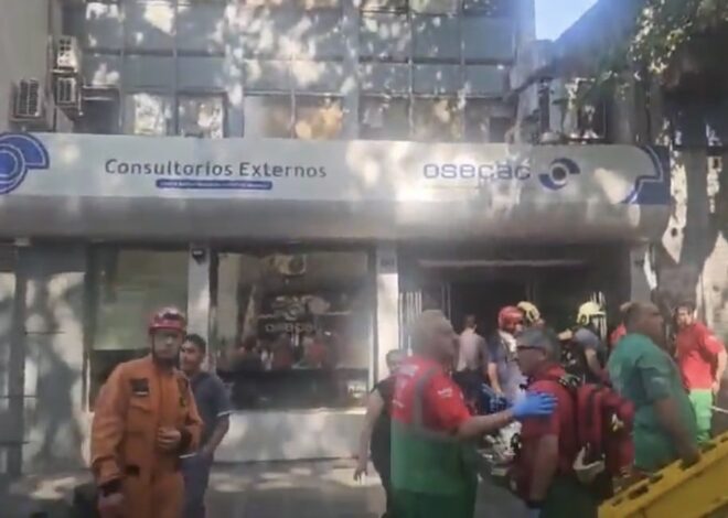 Se derrumbó el primer piso de un centro médico en Palermo: hay heridos