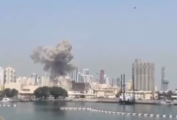 Reportan una importante explosión en Baréin, donde hay una base de la armada de los Estados Unidos Reportan una importante explosión en Baréin, donde hay una base de la armada de los Estados Unidos