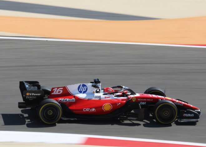 Leclerc lidera la mañana en Bahréin; Checo Pérez gira poco con el Cadillac