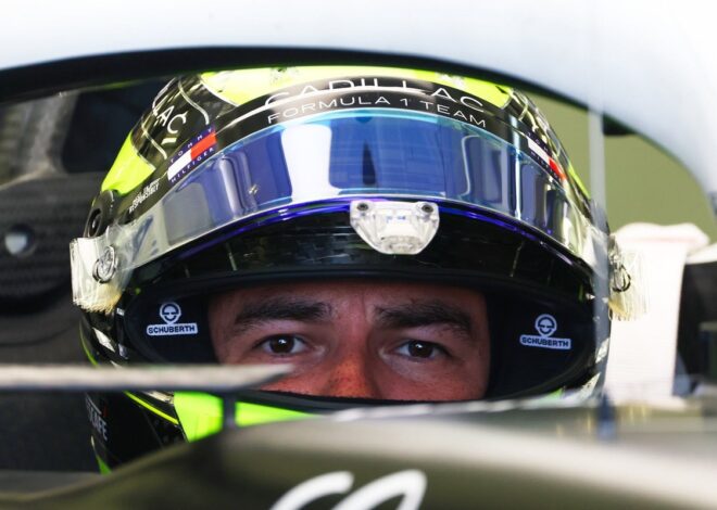 Problemas en el Cadillac dejan pocas vueltas para Checo Pérez en Bahréin