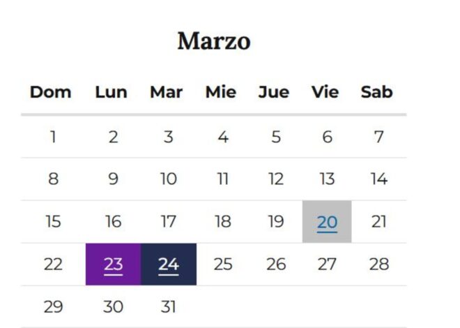 Feriados de marzo 2026: el calendario completo de fines de semana largo y días no laborables