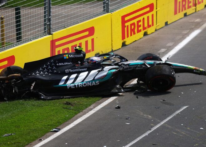 VIDEO: Antonelli sufre un violento accidente en la FP3 en Australia