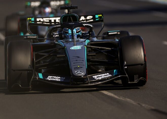 Russell asusta en el final de la FP3 en Australia, con Colapinto 16° y Checo Pérez al fondo Russell asusta en el final de la FP3 en Australia, con Colapinto 16° y Checo Pérez al fondo