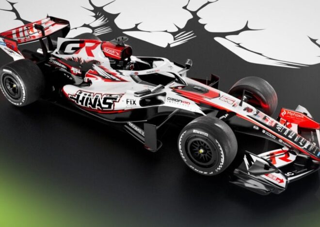 Haas, el rugido de los motores despierta a Godzilla: se desvela la decoración especial Haas, el rugido de los motores despierta a Godzilla: se desvela la decoración especial