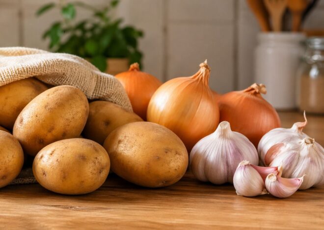 Cómo guardar papas, cebollas y ajos para que no se arruinen, según un chef experto Cómo guardar papas, cebollas y ajos para que no se arruinen, según un chef experto