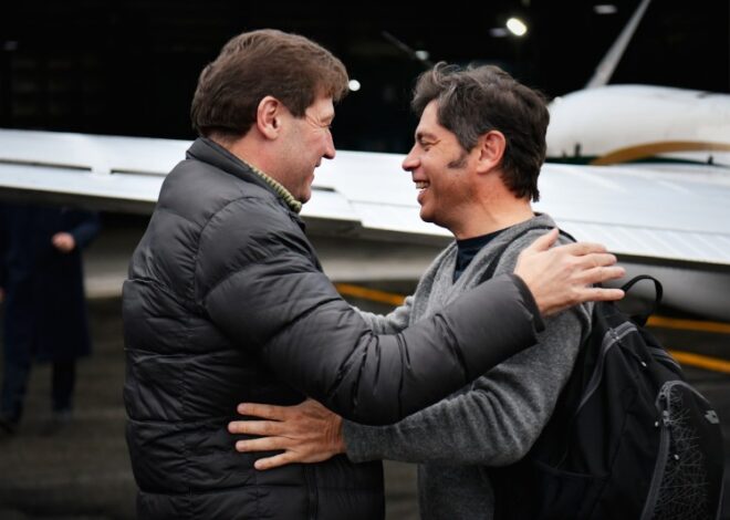Kicillof viajó a Tierra del Fuego y hace equilibrio en una provincia atravesada por internas