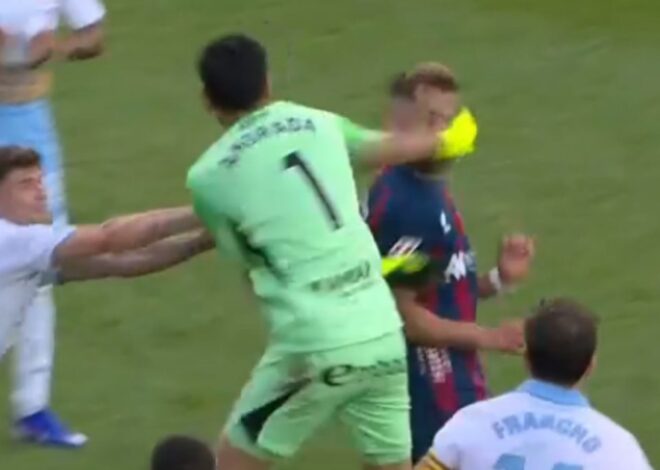 Esteban Andrada fue sancionado con 13 partidos de suspensión tras la trompada a un rival en la segunda división de España Esteban Andrada fue sancionado con 13 partidos de suspensión tras la trompada a un rival en la segunda división de España