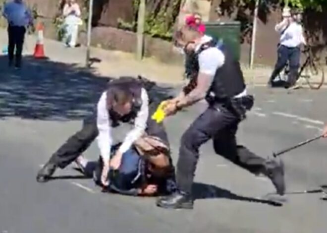 Así detuvieron al sospechoso de apuñalar a dos personas en Londres: gas pimienta, Taser y patadas en la cabeza