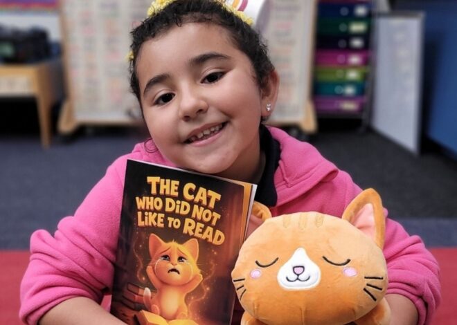Niña prodigio en California: a los 7 años, es la escritora latina más joven tras crear un personaje con nombre de golosina