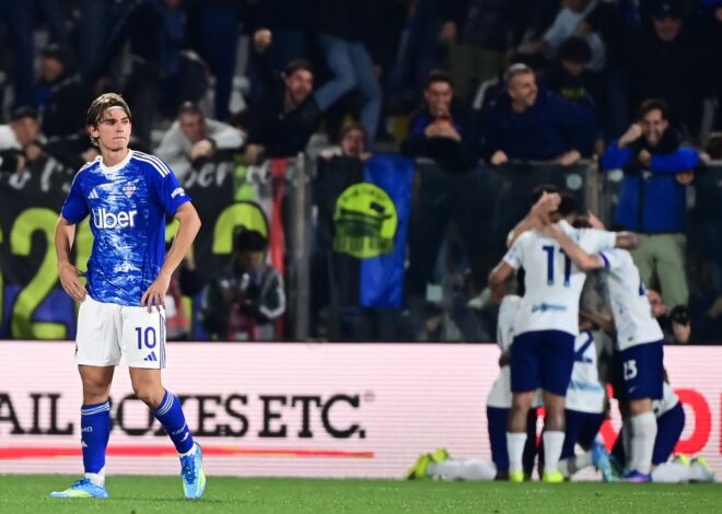 Serie A: partidazo de Nico Paz en Como, pero derrota ante Inter, que hizo cuatro goles en ¡cuatro remates al arco!