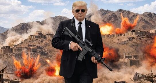 Trump lanzó una amenaza a Irán y compartió una imagen suya con un fusil creada con IA Trump lanzó una amenaza a Irán y compartió una imagen suya con un fusil creada con IA