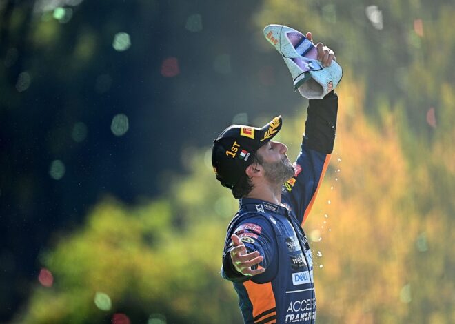Daniel Ricciardo explica cómo comenzó por primera vez su icónica celebración shoey