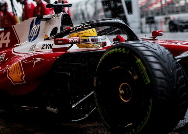 Ferrari: Lewis Hamilton fue la sorpresa en los test en mojado de Pirelli en Fiorano