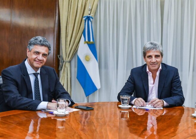 Jorge Macri y Milei avanzaron en el pago de la deuda por la coparticipación porteña Jorge Macri y Milei avanzaron en el pago de la deuda por la coparticipación porteña