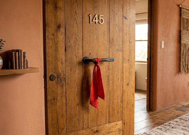 Por qué hay que poner una cinta roja en la puerta de entrada Por qué hay que poner una cinta roja en la puerta de entrada