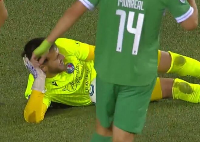 Copa Sudamericana: el gesto del arquero de Audax Italiano que enfureció a los jugadores de Barracas Central Copa Sudamericana: el gesto del arquero de Audax Italiano que enfureció a los jugadores de Barracas Central