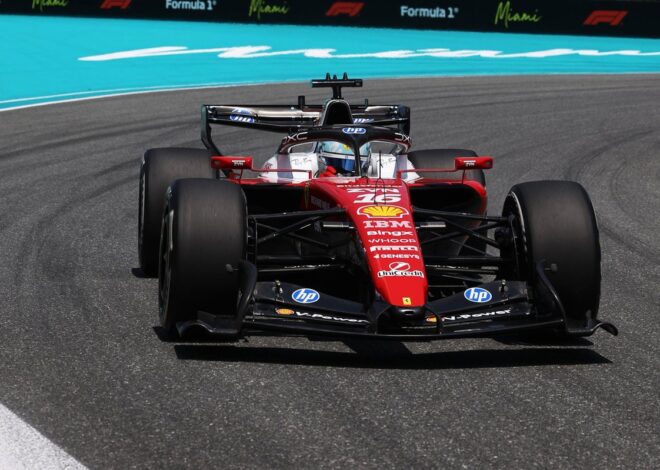 Leclerc lidera la FP1 en Miami, con Colapinto cerca del top 10 y Checo Pérez en 18°
