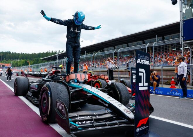 George Russell revela cómo nació su celebración característica en la F1
