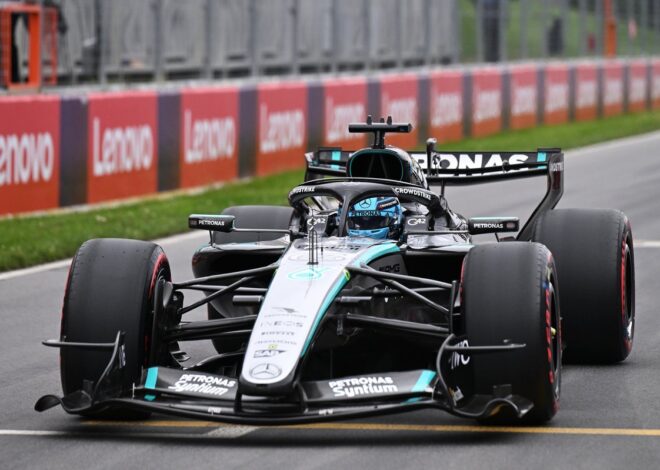 Russell abandona la carrera de Canadá cuando lideraba y Antonelli heredó el liderato