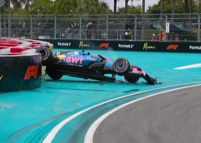 VIDEO: El coche de Gasly sale volando por los aires en Miami tras un choque con Lawson VIDEO: El coche de Gasly sale volando por los aires en Miami tras un choque con Lawson
