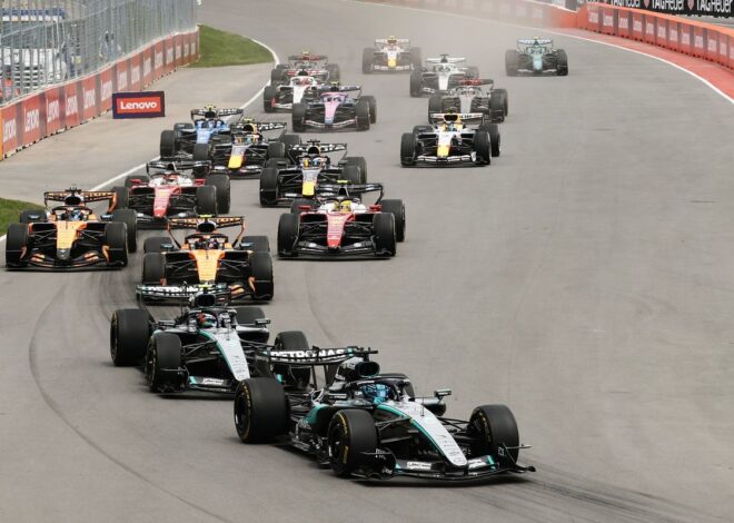 La parrilla de salida para la carrera del GP de Canadá de F1 2026