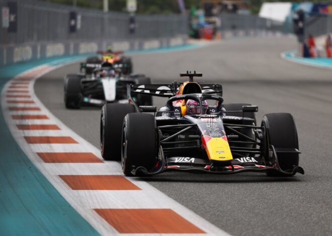 Verstappen sancionado con cinco segundos en Miami, pero mantiene su quinta posición Verstappen sancionado con cinco segundos en Miami, pero mantiene su quinta posición