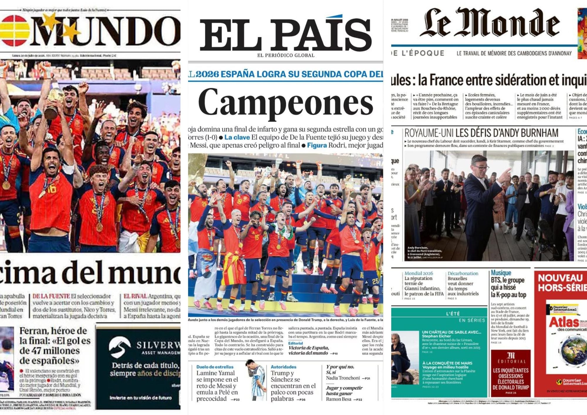 Así reflejaron los diarios del mundo en sus tapas la victoria de España sobre Argentina: “Apabullante” y “dura despedida” Así reflejaron los diarios del mundo en sus tapas la victoria de España sobre Argentina: “Apabullante” y “dura despedida”