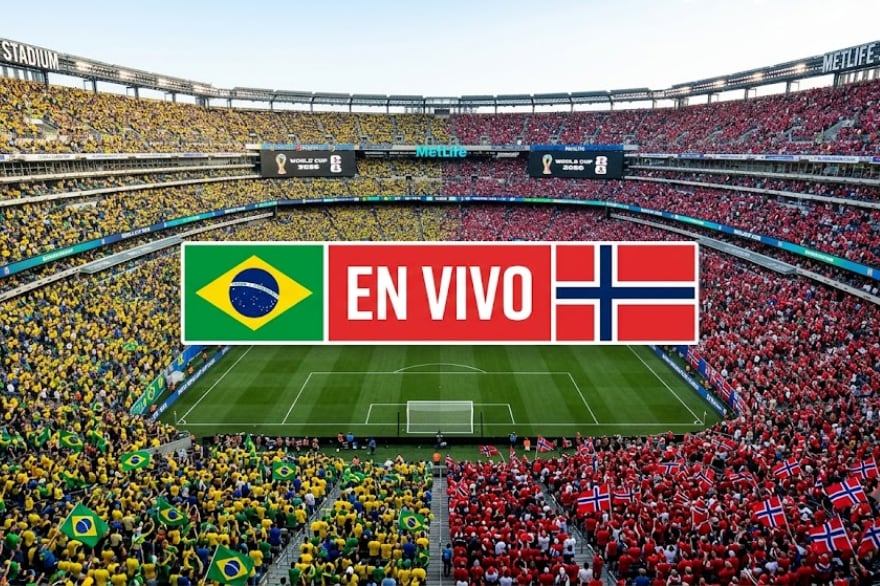 A qué hora de EE.UU. juega Brasil vs. Noruega hoy en Nueva Jersey: en vivo el partido de octavos del Mundial 2026 A qué hora de EE.UU. juega Brasil vs. Noruega hoy en Nueva Jersey: en vivo el partido de octavos del Mundial 2026