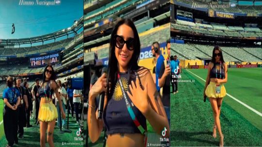 La emoción de María Becerra, que cantará el Himno argentino en la final: ya se filtró el video del ensayo La emoción de María Becerra, que cantará el Himno argentino en la final: ya se filtró el video del ensayo