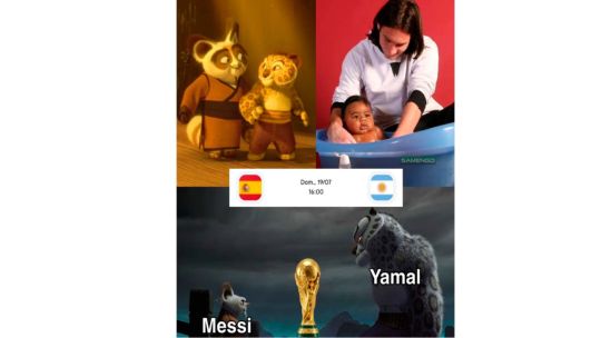 Memes, videos y fotos virales revolucionan la previa de la final entre Argentina y España Memes, videos y fotos virales revolucionan la previa de la final entre Argentina y España